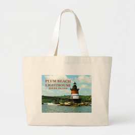Bolsa Tote Grande Farol Plum Beach, Rhode Island Tote Bag