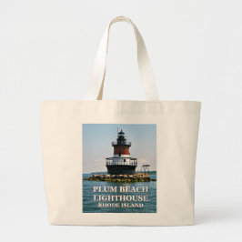 Bolsa Tote Grande Farol Plum Beach, Rhode Island Tote Bag