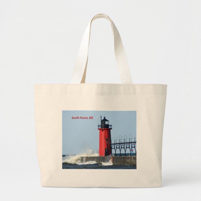 Bolsa Tote Grande Farol sul do abrigo (Frente)