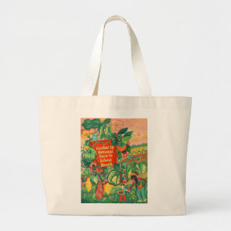 Bolsa Tote Grande Fazenda à Arte Quadrada do Mês da Escola