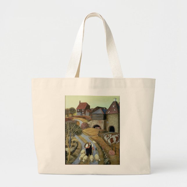 Bolsa Tote Grande Fazenda francesa da rua (Frente)