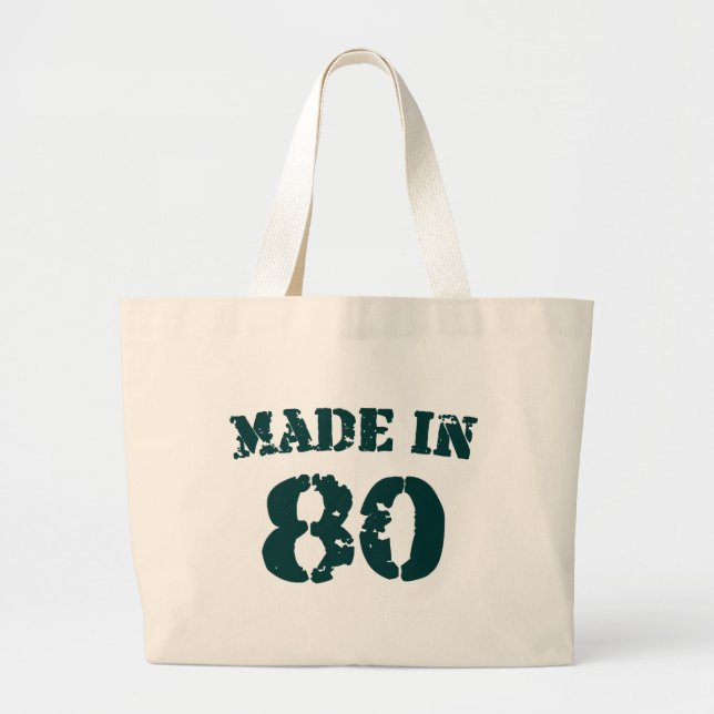 Bolsa Tote Grande Feito Em 1980 (Frente)