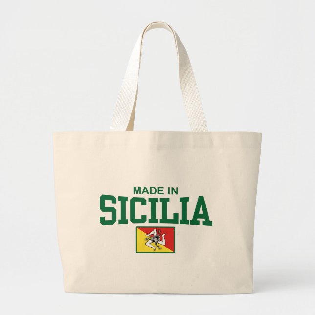 Bolsa Tote Grande Feito na Sicília (Frente)