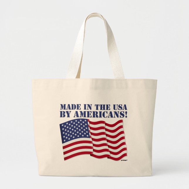 BOLSA TOTE GRANDE FEITO NOS EUA POR AMERICANOS! (Frente)