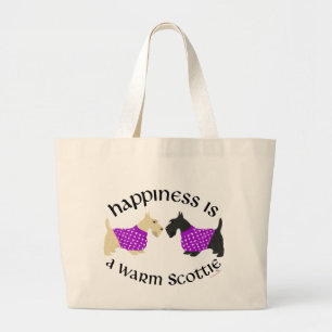 Bolsa Tote Grande Felicidade Scottie com Rodas e Negros