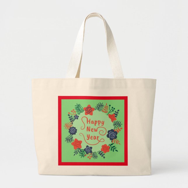 BOLSA TOTE GRANDE FELIZ ANO NOVO (Frente)