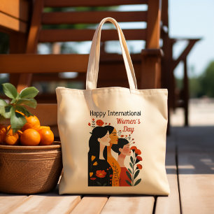Bolsa Tote Grande Feliz Dia Internacional da Mulher