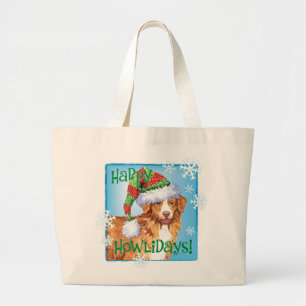 Bolsa Tote Grande Feliz Howliday Toller