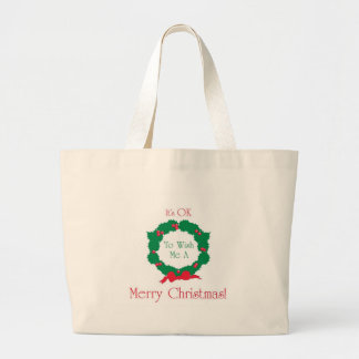 Bolsa Tote Grande Feliz Natal ESTÁ BEM!