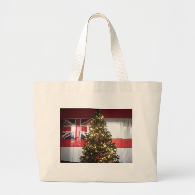Bolsa Tote Grande Feliz Natal Hakuna Matata UK. (Frente)