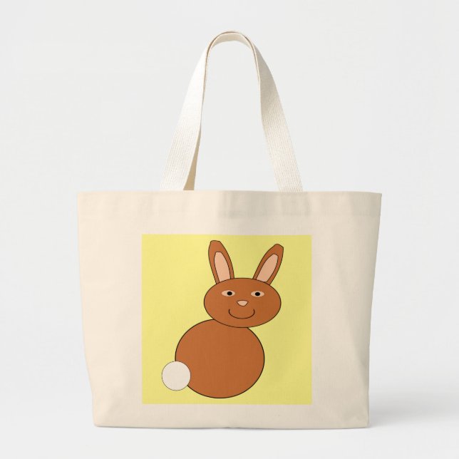 Bolsa Tote Grande Felz pascoa Bunny Tote Bag (Frente)