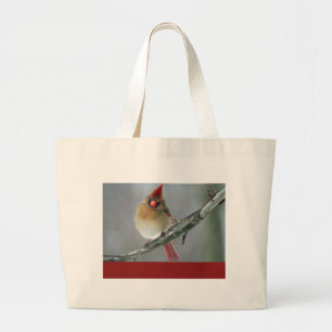 Bolsa Tote Grande Fêmea cardinal do norte