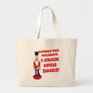 Bolsa Tote Grande Feriado de Leitura do Quebra-Livros Abertos