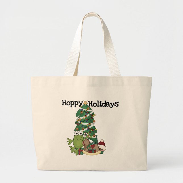 Bolsa Tote Grande Feriados Hoppy Camisetas e presentes (Frente)