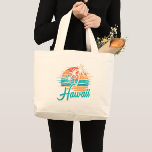 Bolsa Tote Grande Férias Tropicais nas Ilhas Havaianas