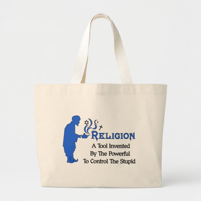 Bolsa Tote Grande Ferramenta da religião (Frente)