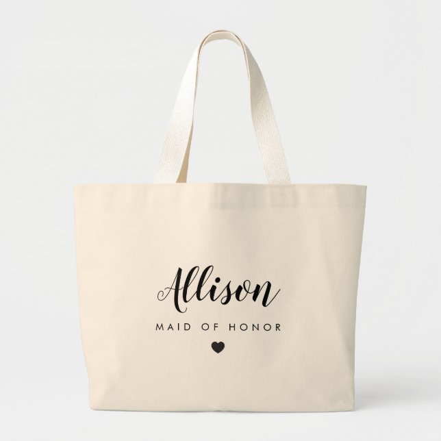 Bolsa Tote Grande Festa de casamento Tote Bag | Bridesmaid, Bachelor (Frente)