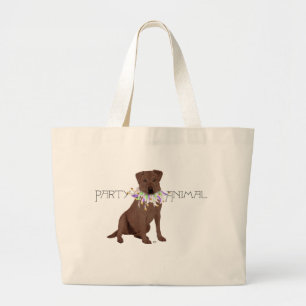 Bolsa Tote Grande Festa de Chocolate Labrador
