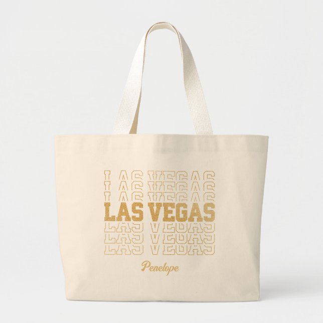 Bolsa Tote Grande Festa de solteira Glamorous Las Vegas (Frente)