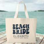 Bolsa Tote Grande Festa de solteira Marinho Azul da Noz da Praia  Le<br><div class="desc">Celebre em estilo com nosso Marinho de Praia, Festa de solteira Azul, Legal Grande Tote Bag - o acessório perfeito para suas festividades na praia! Esta bolsa personalizada de tote de canvas não é apenas uma adição na moda à sua solteira de praia, mas um presente pensativo e prático para...</div>