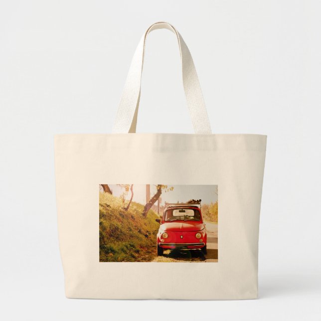 Bolsa Tote Grande Fiat 500 em Italia (Frente)