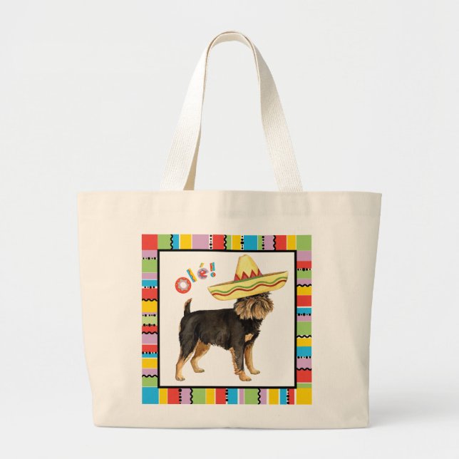 Bolsa Tote Grande Fiesta Bruxelles Griffon (Frente)
