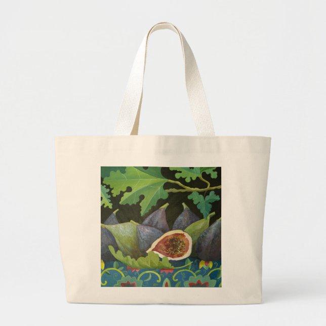 Bolsa Tote Grande Figos no preto 2014 (Frente)