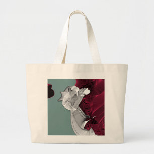 Bolsa Tote Grande Figura da arte de Digitas