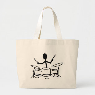 Bolsa Tote Grande Figura do ponto do tambor