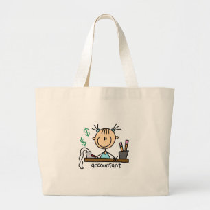 Bolsa Tote Grande Figura saco da vara do contador