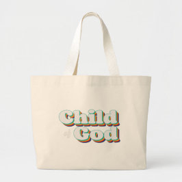 Bolsa Tote Grande Filho de Deus Inspiração Cristã Vintage