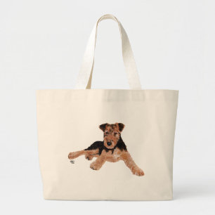 Bolsa Tote Grande Filhote de Airedale / Welsh Terrier