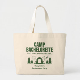 Bolsa Tote Grande Fim de Semana de Despedida de Solteira do Acampame