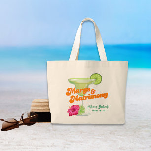 Bolsa Tote Grande Fim de semana de despedida de solteira Margs e Mat