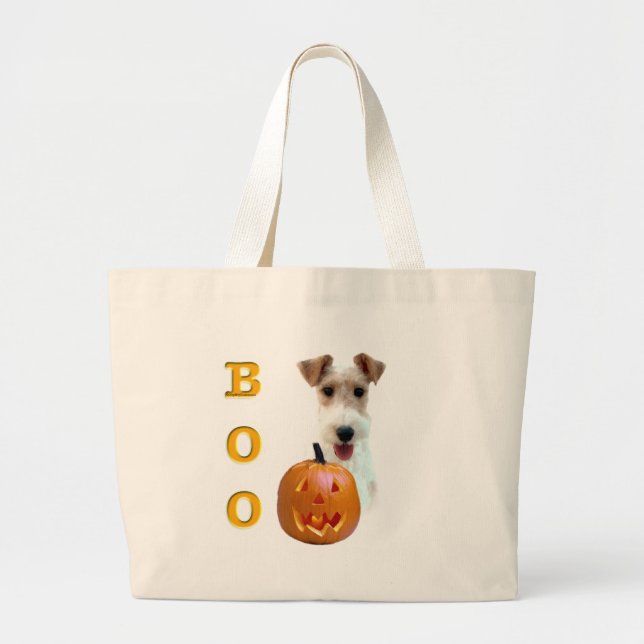 Bolsa Tote Grande Fio Fox Terrier Boo (Frente)