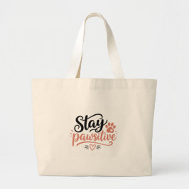 Bolsa Tote Grande Fique Pawsitivo