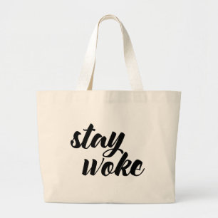 Bolsa Tote Grande Fique Woke
