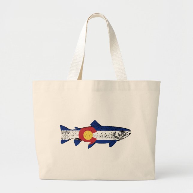Bolsa Tote Grande Fish Colorado (Frente)