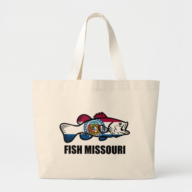 Bolsa Tote Grande Fish Missouri (Frente)