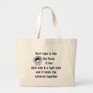 Bolsa Tote Grande Fita Duct, humor de engenharia