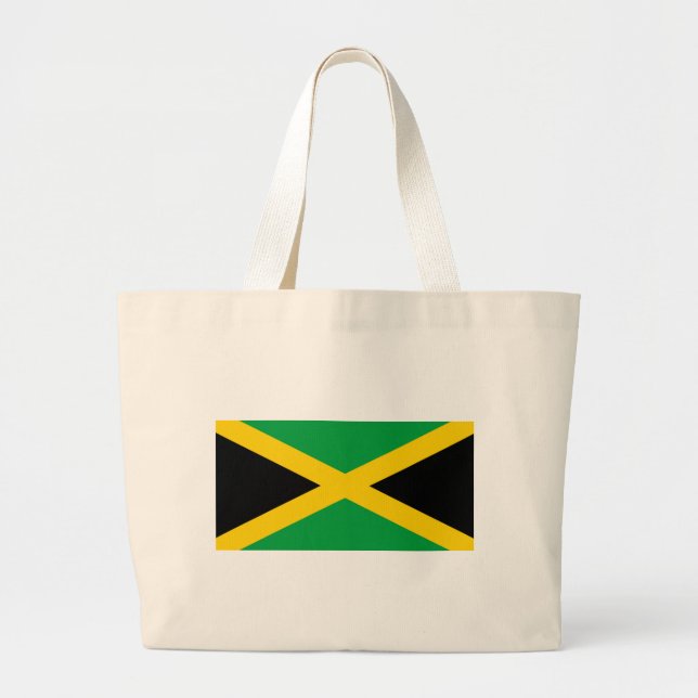 Bolsa Tote Grande Flag of Jamaica (Frente)