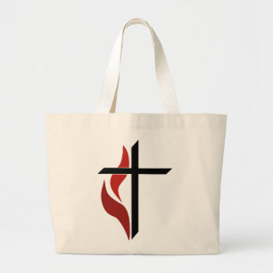Bolsa Tote Grande Flaming Cross