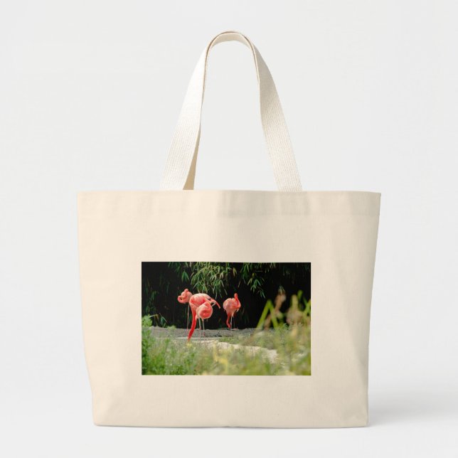 Bolsa Tote Grande flamingo (Frente)