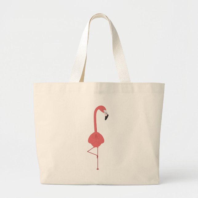 BOLSA TOTE GRANDE FLAMINGO YOGA (Frente)