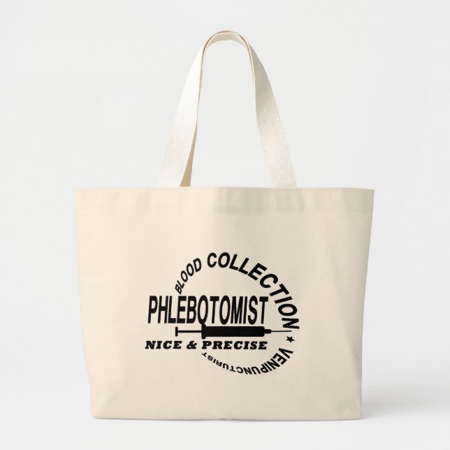 BOLSA TOTE GRANDE FLEBOTOMISTA - LEGAL E PRECISO - (Frente)