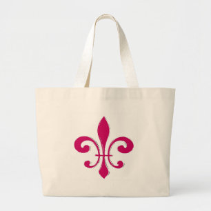 Bolsa Tote Grande Fleur De Lis