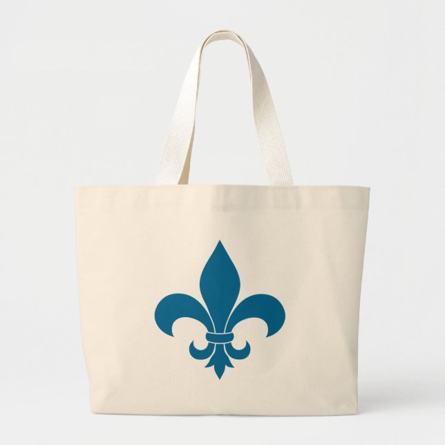 Bolsa Tote Grande Fleur de lis Pattern Classic (Frente)