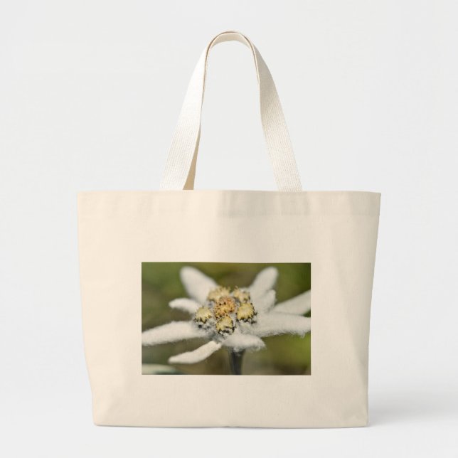 Bolsa Tote Grande Flor alpina Edelweiss (Frente)