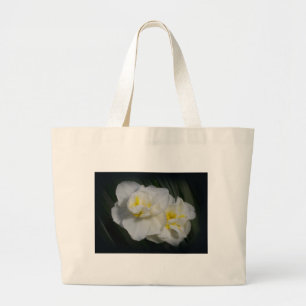Bolsa Tote Grande Flor branca