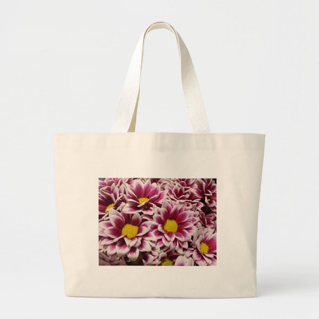 Bolsa Tote Grande Flor Roxo (Frente)